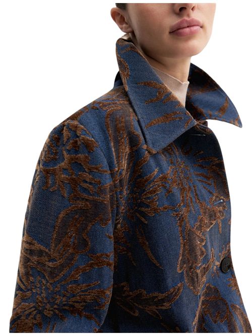 Giacca in denim jacquard delavé emmghiera EMME MARELLA | 2625046141001