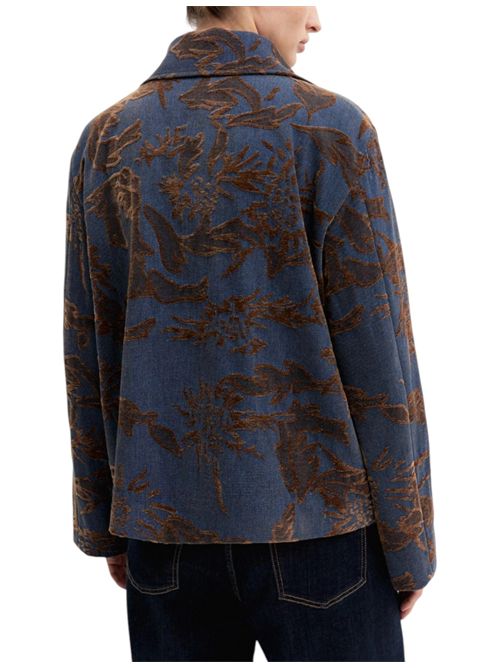 Giacca in denim jacquard delavé emmghiera EMME MARELLA | 2625046141001