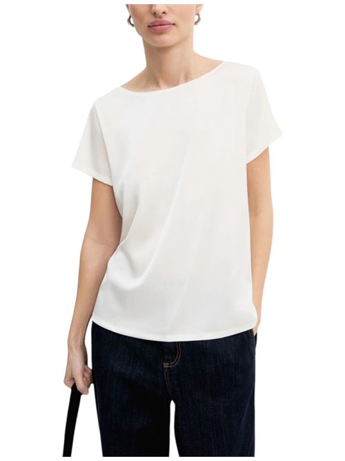 Blusa a maniche corte in raso leggero emmpanteon EMME MARELLA | 2625116121001