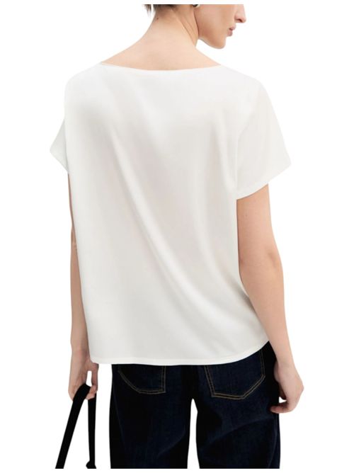 Blusa a maniche corte in raso leggero emmpanteon EMME MARELLA | 2625116121001