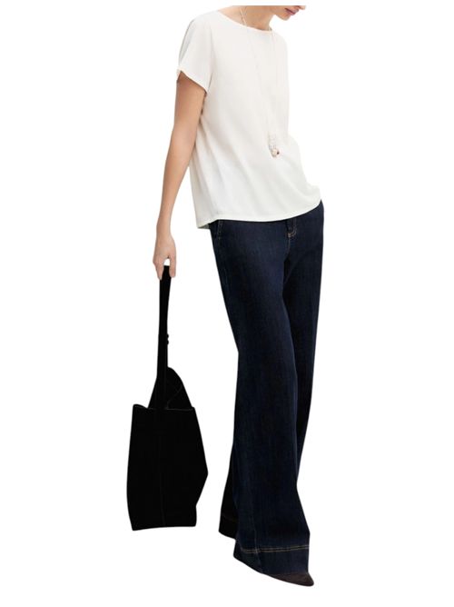 Blusa a maniche corte in raso leggero emmpanteon EMME MARELLA | 2625116121001