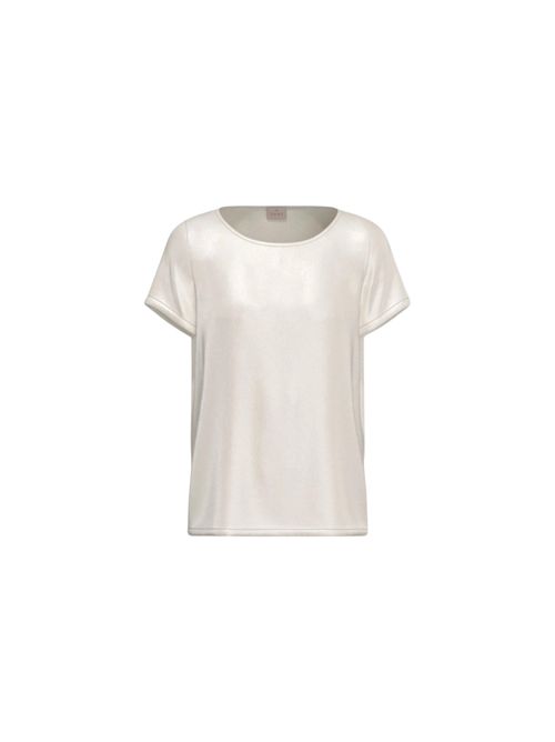 Blusa a maniche corte in raso leggero emmpanteon EMME MARELLA | 2625116121001