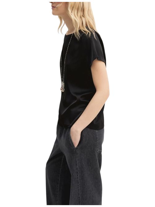 Blusa a maniche corte in raso leggero emmpanteon EMME MARELLA | 2625116121016