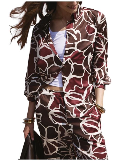 Camicia in twill stampato emmspiga EMME MARELLA | 2625116161002