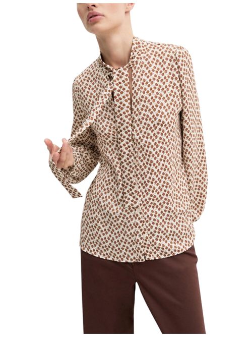 Camicia in crêpe con sciarpina emmalbore EMME MARELLA | 2625116181008