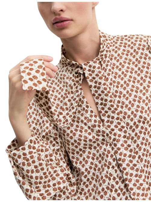 Camicia in crêpe con sciarpina emmalbore EMME MARELLA | 2625116181008