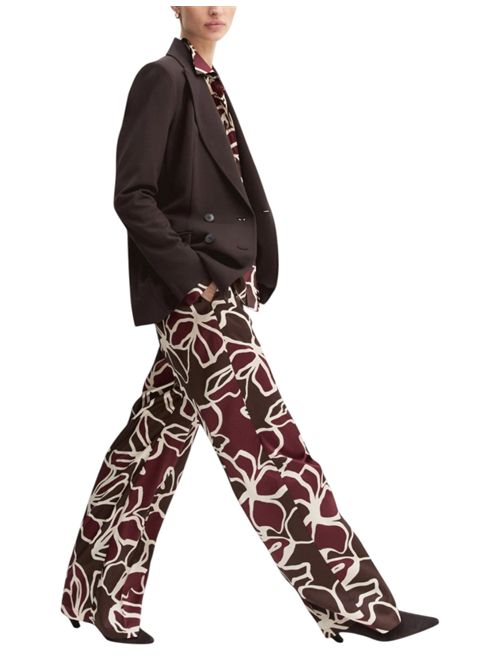 Pantalone dritto in twill stampato emmunigeno EMME MARELLA | 2625136041002