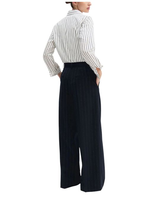 Pantalone in gessato lamé  emmbaffo2 EMME MARELLA | 2625136211001