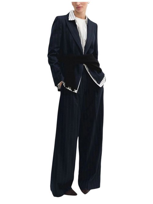 Pantalone in gessato lamé  emmbaffo2 EMME MARELLA | 2625136211001