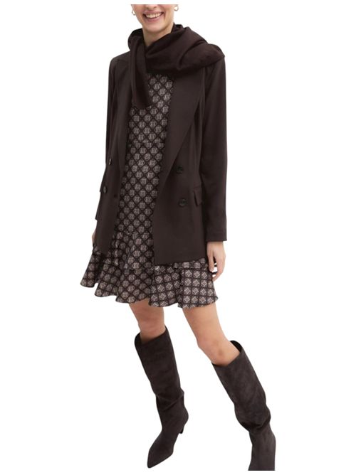 Abito in crêpe con balze emmcambra EMME MARELLA | 2625226091005