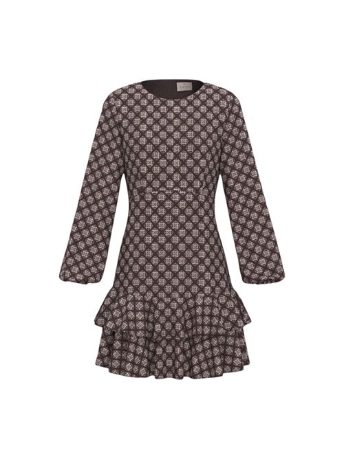 Abito in crêpe con balze emmcambra EMME MARELLA | 2625226091005