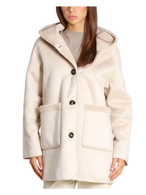 Giaccone in tessuto effetto montone reversibile emmottone EMME MARELLA | 2625456061001
