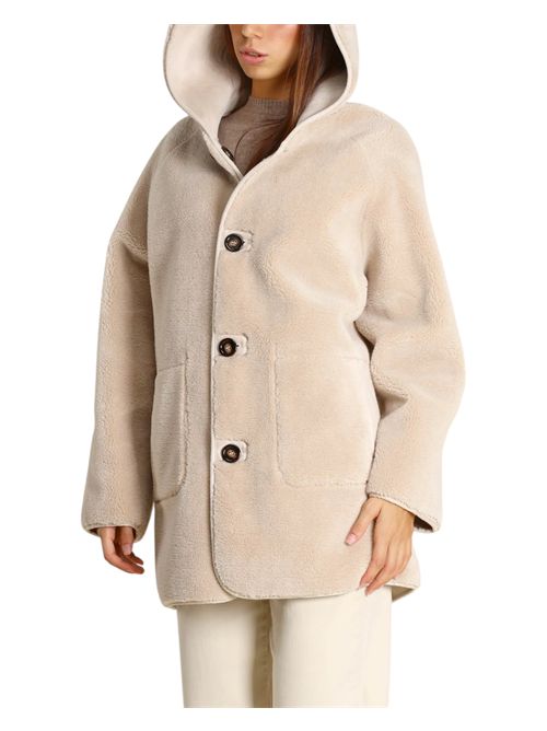 Giaccone in tessuto effetto montone reversibile emmottone EMME MARELLA | 2625456061001
