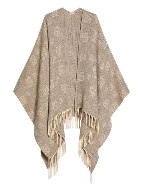 Poncho jacquard con frange emmorigano EMME MARELLA | 2625736021001