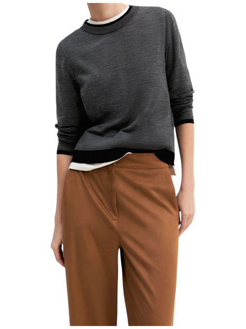 Pantalone dritto in jersey stretch emmpalato EMME MARELLA | 2625786071002