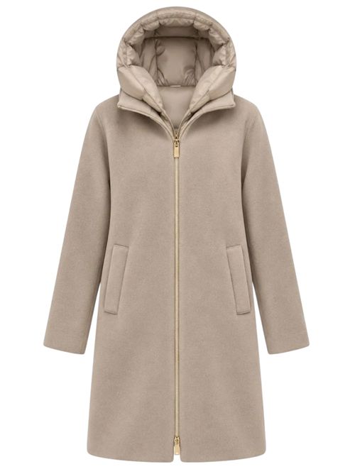 Capospalla in panno soft imbottito con cappuccio emmbacio EMME MARELLA | 2625496102002