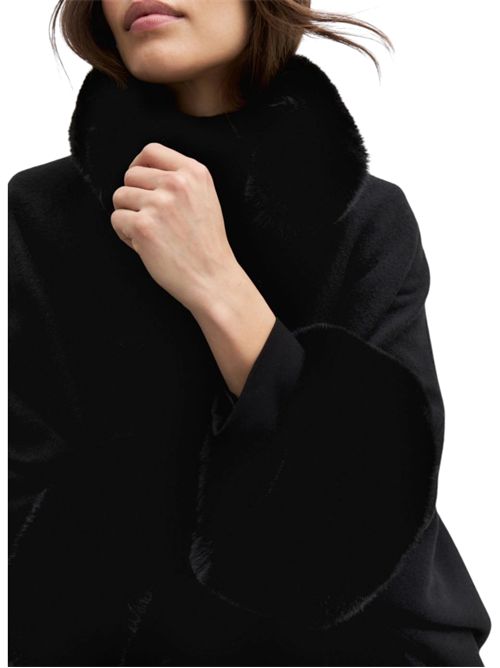 Cappa in panno con bordi in tessuto furry emmamici EMME MARELLA | 2625736012001
