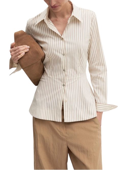 Camicia in popeline con taglio in vita emmode EMME MARELLA | 2625116014001