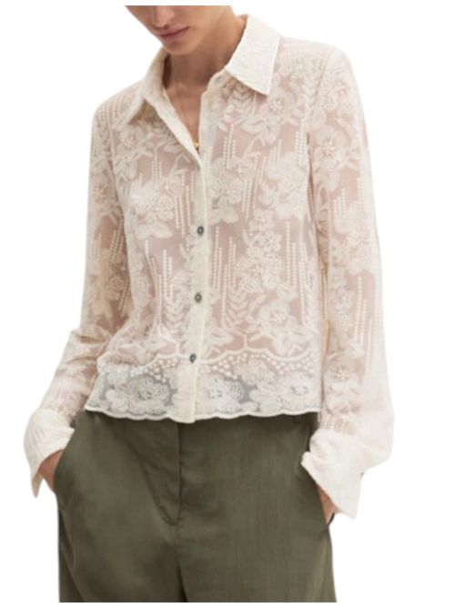 Camicia cropped in tulle ricamato emmcosetta EMME MARELLA | 2625116044001