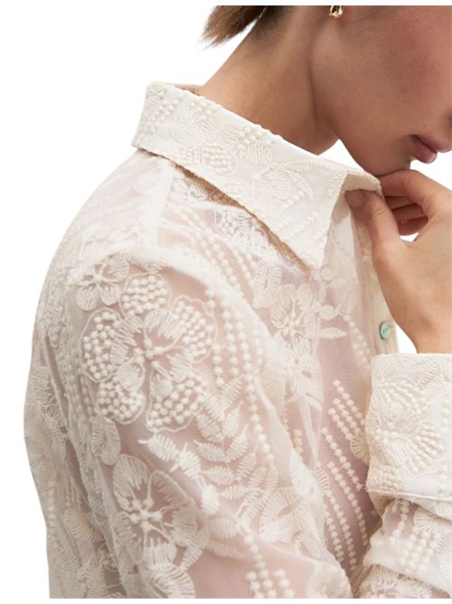 Camicia cropped in tulle ricamato emmcosetta EMME MARELLA | 2625116044001