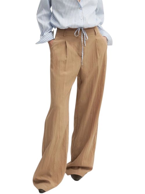 Pantalone wide leg in tessuto crinckle emmtenace EMME MARELLA | 2625136024001