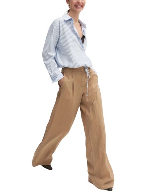 Pantalone wide leg in tessuto crinckle emmtenace EMME MARELLA | 2625136024001