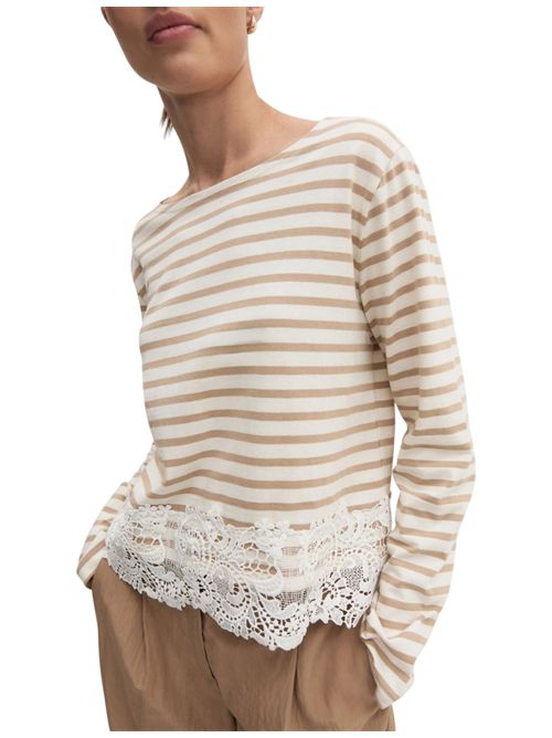 T-shirt con pizzo emmteiera EMME MARELLA | 2625976014001