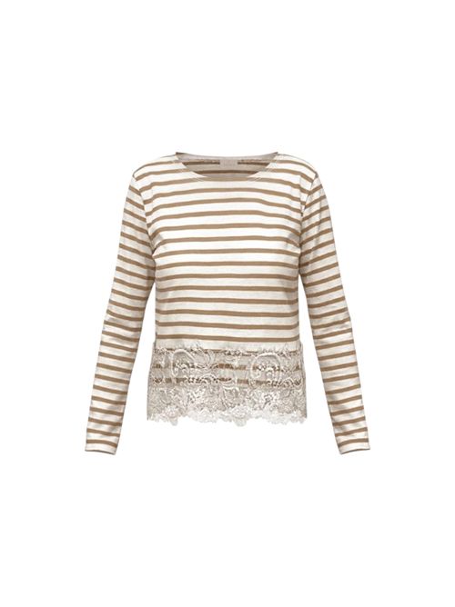 T-shirt con pizzo emmteiera EMME MARELLA | 2625976014001