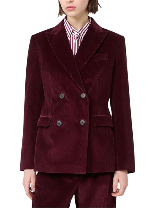 Blazer in velluto di cotone a costine wkdkatanga MAX MARA WEEKEND | 262504601206