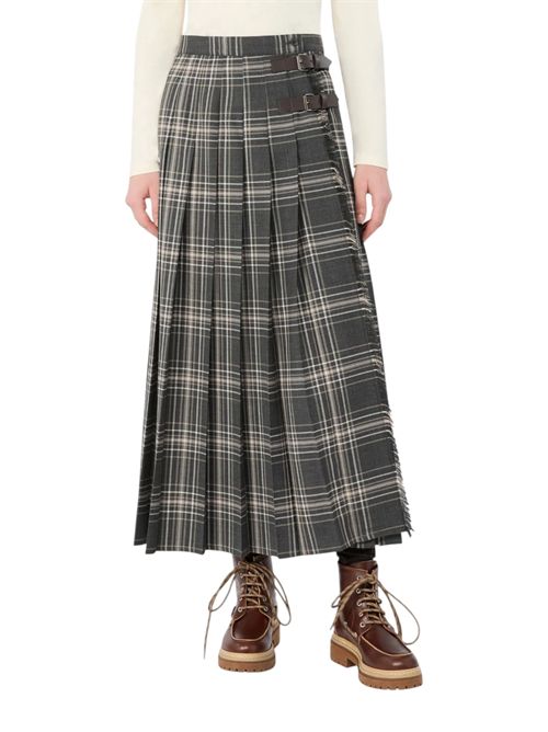 Gonna a pieghe in batavia di lana wkdprisma MAX MARA WEEKEND | 262510609201