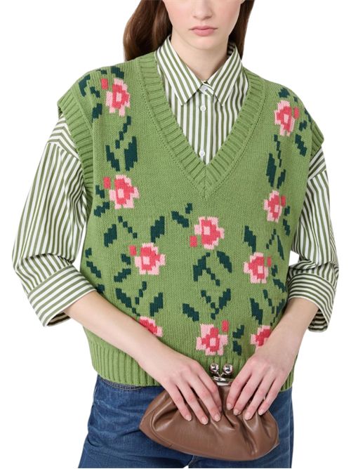 Gilet in misto cotone intarsiato wkdalamaro MAX MARA WEEKEND | 262535601110