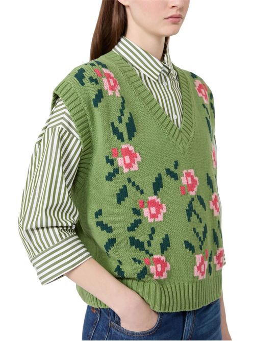 Gilet in misto cotone intarsiato wkdalamaro MAX MARA WEEKEND | 262535601110