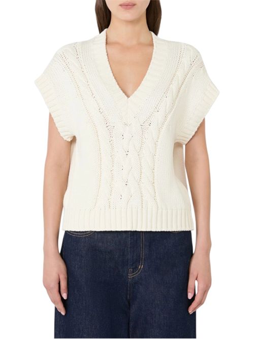 Gilet in filato di cotone wkdpascia MAX MARA WEEKEND | 262535603101