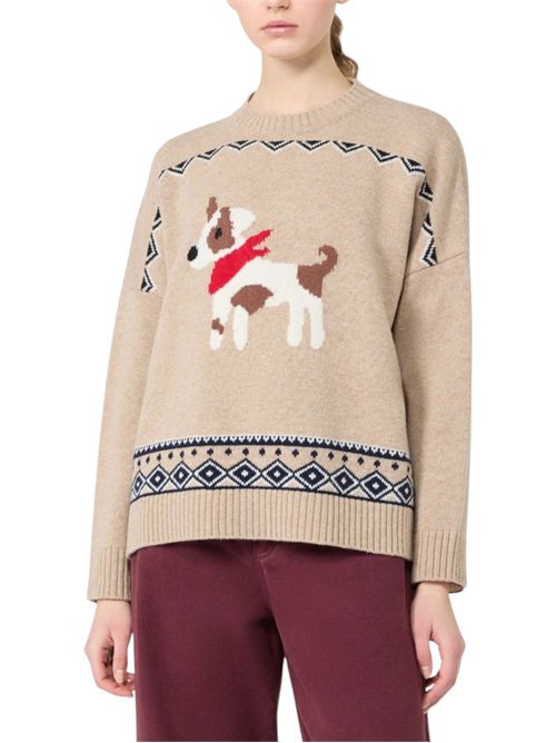 Maglia ampia in lana jacquard  wkdpavidi MAX MARA WEEKEND | 262536623208