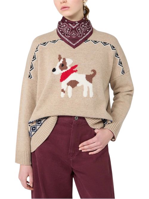 Maglia ampia in lana jacquard  wkdpavidi MAX MARA WEEKEND | 262536623208