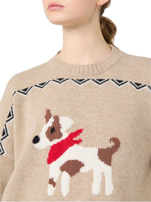 Maglia ampia in lana jacquard  wkdpavidi MAX MARA WEEKEND | 262536623208