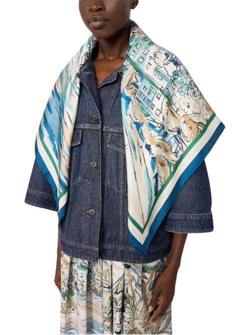 Foulard in seta stampata wkaonesto MAX MARA WEEKEND | 262554606404