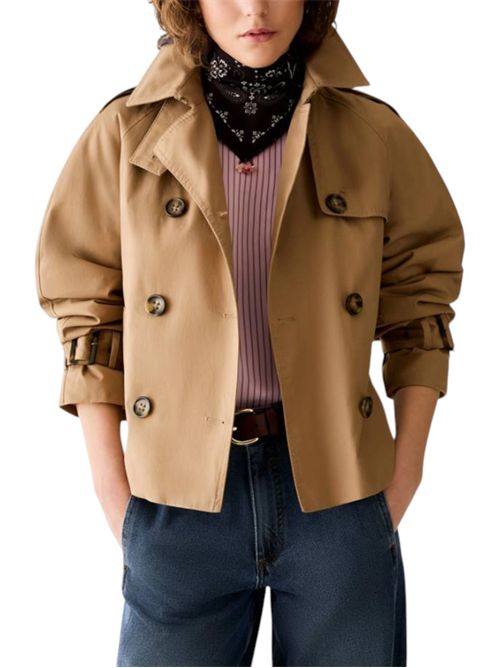 Cropped trench in gabardine pbbquiete PENNYBLACK | 26210860931