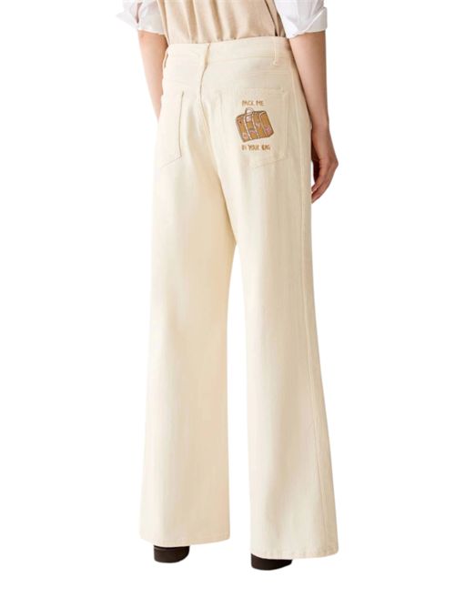 Pantaloni wide leg con ricami pbbmoli PENNYBLACK | 26211363231
