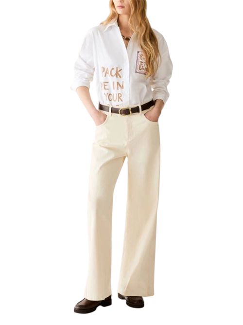 Pantaloni wide leg con ricami pbbmoli PENNYBLACK | 26211363231