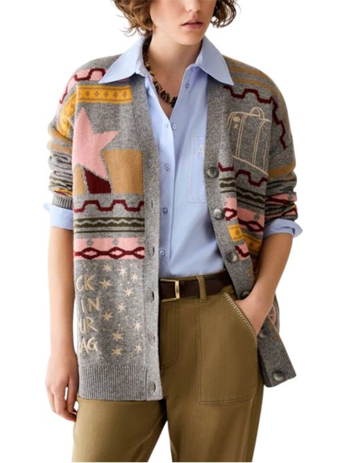 Cardigan jacquard con ricami pbbpavido PENNYBLACK | 26213461134
