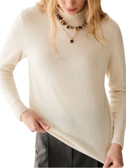 Lupetto in puro cashmere - BIANCO OTTICO PENNYBLACK | 26223660131