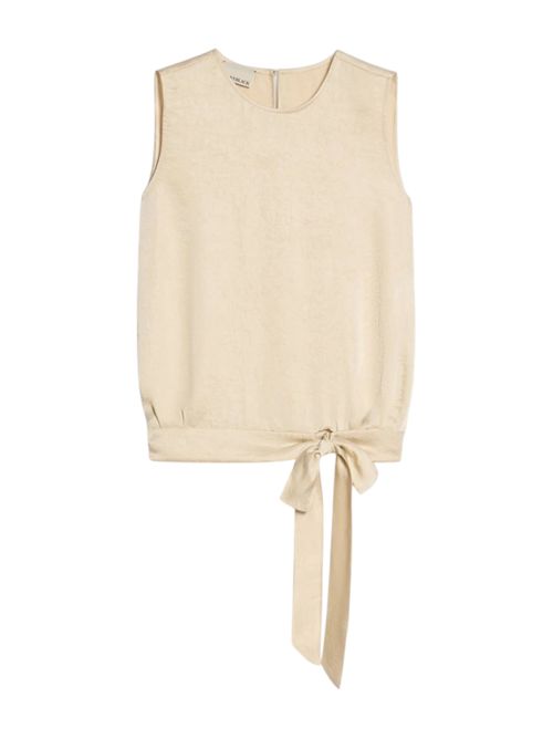 Top in twill crinkle con fiocco pbibaccano PENNYBLACK | 26211660371