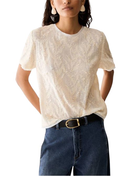 T-shirt in tulle con paillettes pbicoccole PENNYBLACK | 26219760171