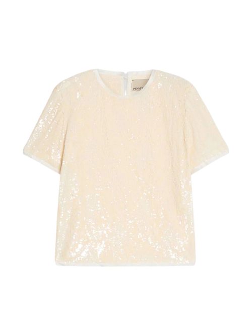 T-shirt in tulle con paillettes pbicoccole PENNYBLACK | 26219760171