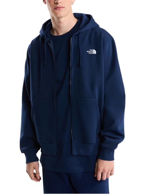 Felpa con cappuccio e cerniera integrale Evolution Simple Dome Regular  | NF0A8EU1SUMMIT NAVY