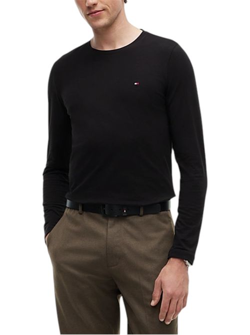 T-shirt slim fit in jersey a maniche lunghe TOMMY HILFIGER | MW0MW10804BDS