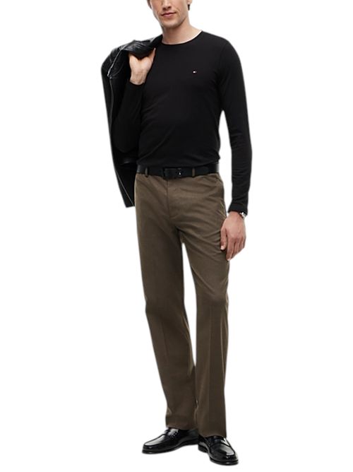 T-shirt slim fit in jersey a maniche lunghe TOMMY HILFIGER | MW0MW10804BDS