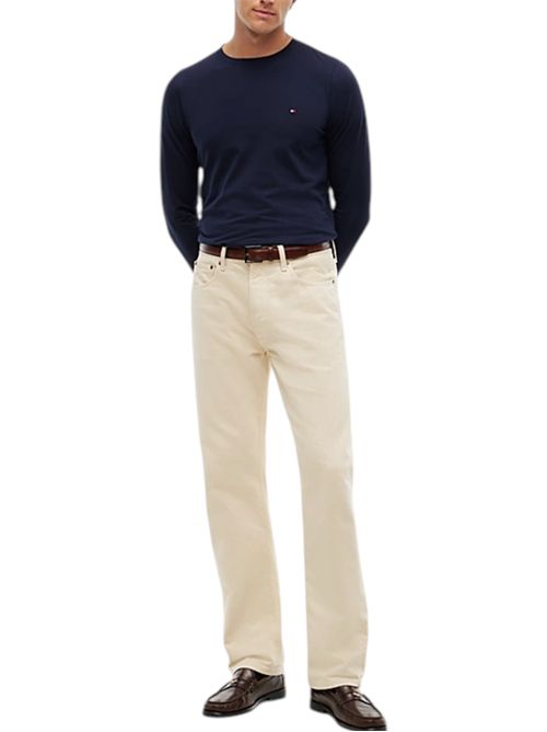 T-shirt slim fit in jersey a maniche lunghe TOMMY HILFIGER | MW0MW10804DW5