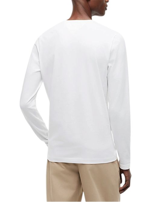 T-shirt slim fit in jersey a maniche lunghe TOMMY HILFIGER | MW0MW10804YBR